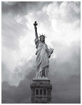 Majestic Lady Liberty Wall Art | 18 1/2 x 14 1/2 Fine Art Print
