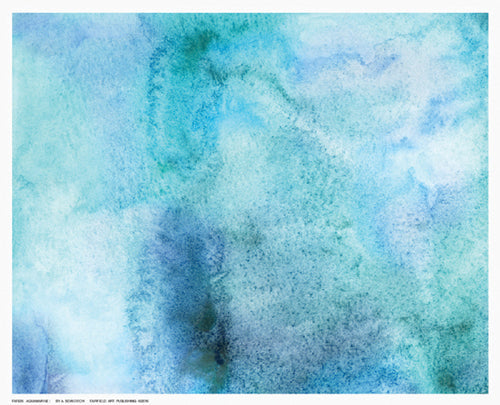 Framed Art Aquamarine I 8 ½ x 10 ½