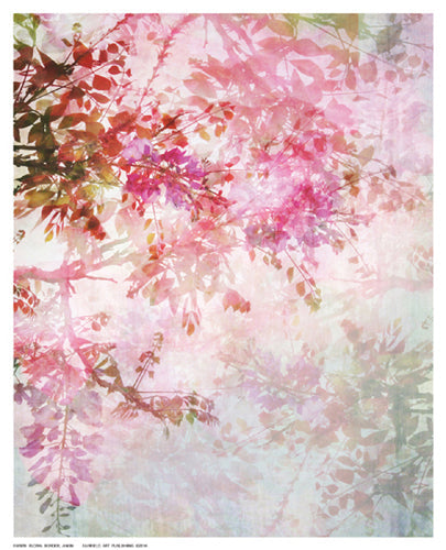 Framed Art Floral Border 10 ½ x 8 ½