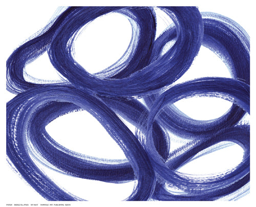 Framed Art Indigo Ellipses by Inuit | 8 ½ x 10 ½