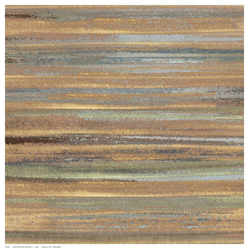 Framed Art Ochre and Grey Abstract II by Inuit | 12 ½ x 12 ½