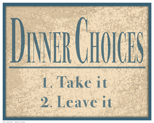 Framed Art Dinner Choices by Inuit | 11 ½ x 14 ½