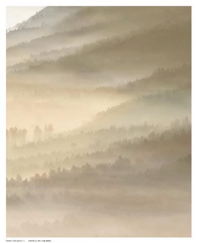 Framed Art Fog Valley II by Herzog | 10 ½ x 8 ½
