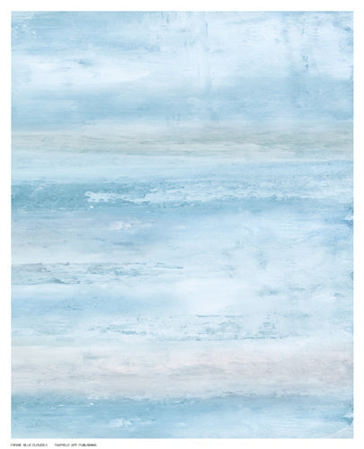 Framed Art Blue Clouds II by C. Tice | 10 ½ x 8 ½