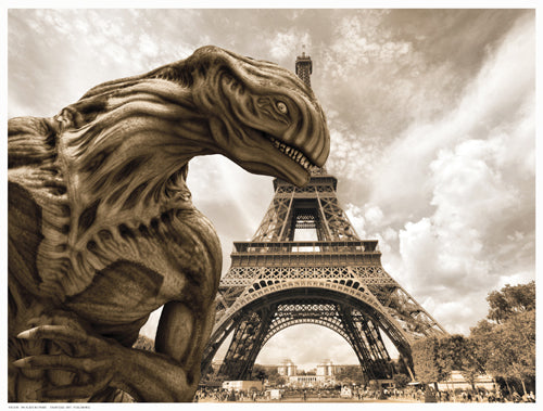Framed Art An Alien in Paris by Bucklin | 12 ½ x 16 ½