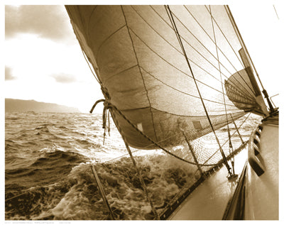 Sailing Towards the Sun Wall Art | 11 1/2 x 14 1/2 Fine Art Print