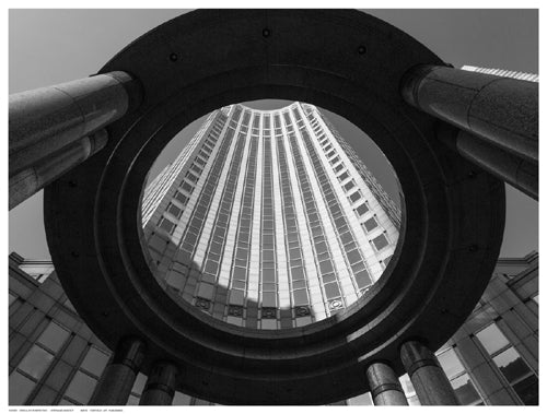 Framed Art Circular Perspective by Stéphane Graciet | 12 ½ x 16 ½