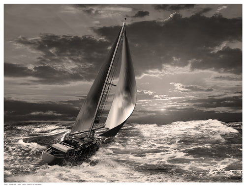 Framed Art Sunrise Sail 12 ½ x 16 ½