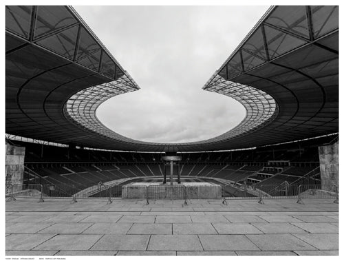 Framed Art Stadium by Stéphane Graciet | 12 ½ x 16 ½