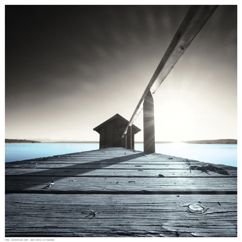 Old Boathouse Wall Art | 12 ½ x 12 ½ Fine Art Print