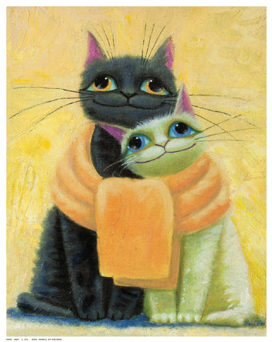 Framed Art Family by K. Leov | 14 ½ x 11 ½
