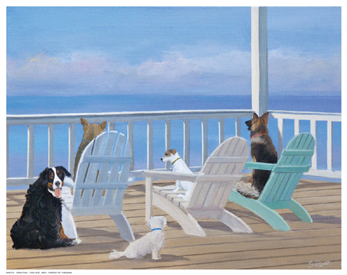 Framed Art Porch Tails by Carol Saxe | 11 ½ x 14 ½