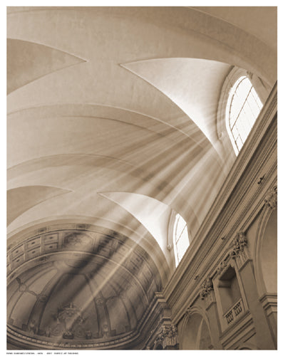 Sunbeamed Cathedral Wall Art | 14 ½ x 11 ½ Fine Art Print