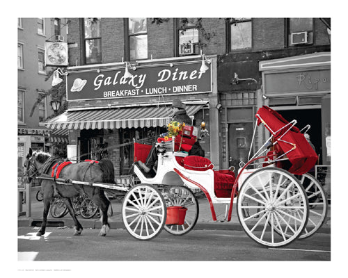 Framed Art Ninth Avenue Carriage by Igor Maloratsky | 16 x 20