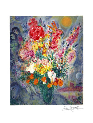 Bouquet by Marc Chagall | 24 x 18 Fine Art Print