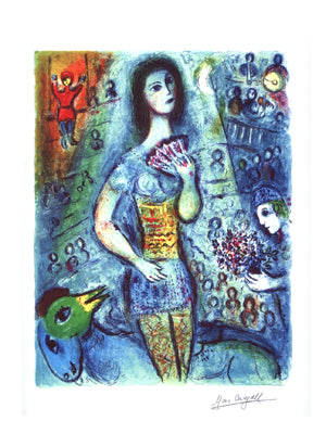 Framed Art Circus Dancer by Marc Chagall | 24 x 18