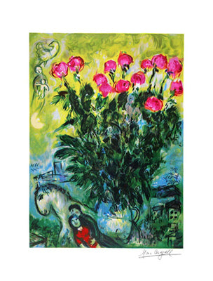 Les Roses by Marc Chagall | 24 x 18 Fine Art Print