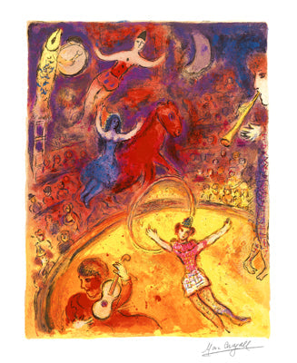 Framed Art Circus by Marc Chagall | 24 x 18