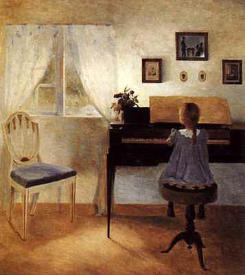 The Young Pianist by Peder Ilsted | 26 x 24 Fine Art Print