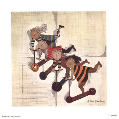 Framed Art Les Trot Inettes by Graciela Rodo Boulanger | 24 7/8 x 24 3/4 Art P...