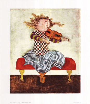 Framed Art Le Violon de Juliette by Graciela Rodo Boulanger | 29 3/4 x 25 1/4 ...