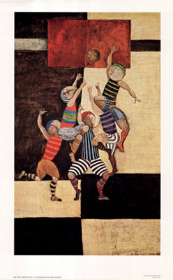 Framed Art Basketball by Graciela Rodo Boulanger | 36 x 22 3/8