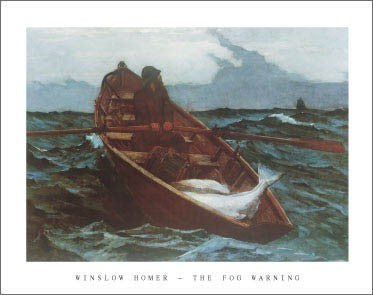The Fog Warning by Winslow Homer | 22 x 28 Fine Art Print