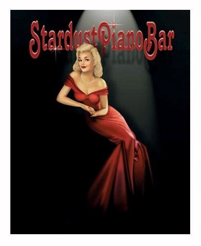 Stardust Piano Bar by Ralph Burch | 22 x 18 Fine Art Print