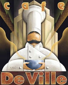 Cafe de Ville by Michael Kungl | 22 x 18 Fine Art Print