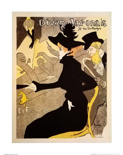 Divan Japonais by Henri de Toulouse-Lautrec | 20 x 16 Fine Art Print