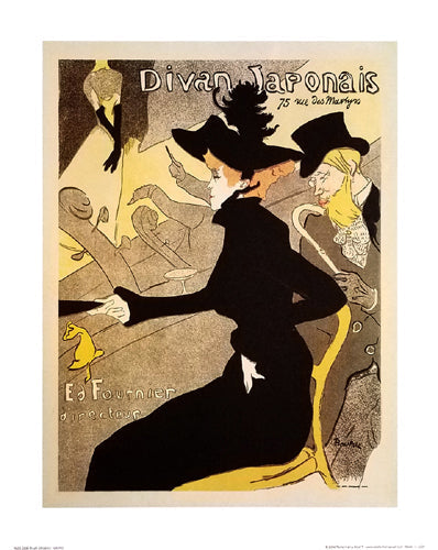 Framed Art Divan Japonais by Henri de Toulouse-Lautrec | 20 x 16