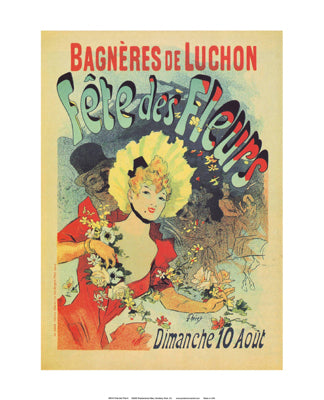 Fete des Fleurs by Jules Cheret | 20 x 16 Fine Art Print