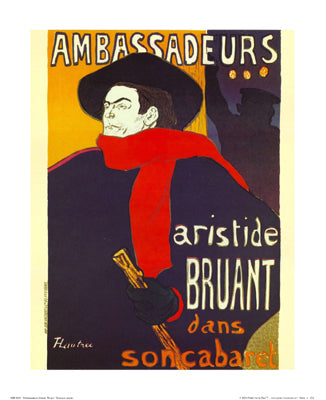 Framed Art Ambassadeurs by Henri de Toulouse-Lautrec | 20 x 16