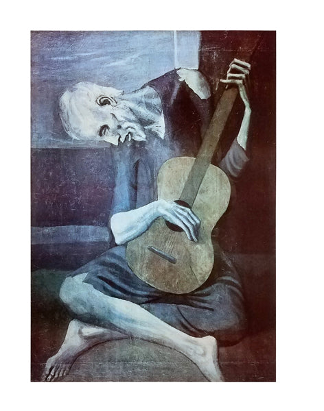 The Old Guitarist by Pablo Picasso | 28 x 22 Fine Art Print