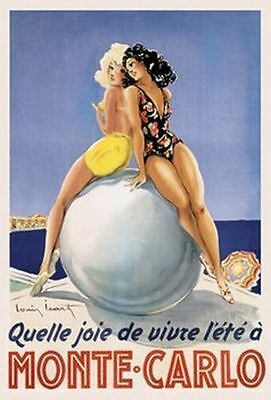 Framed Art Monte-Carlo by Louis Icart | 36 x 24