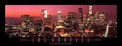 Los Angeles, California by Jerry Driendl | 14 x 36 Fine Art Print