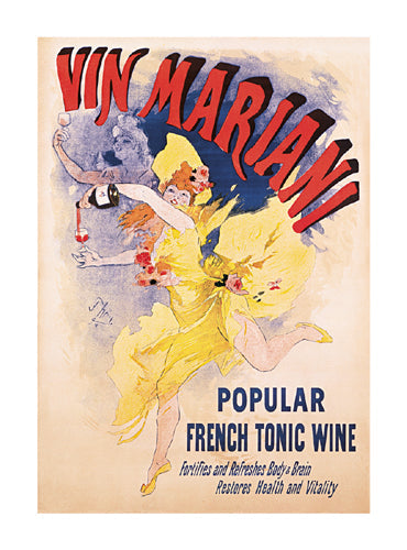 Framed Art Vin Mariani by Jules Cheret | 24 x 17 3/4