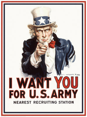 I Want You by James Montgomery Flagg | 26 1/4 x 19 1/2 Fine Art Print