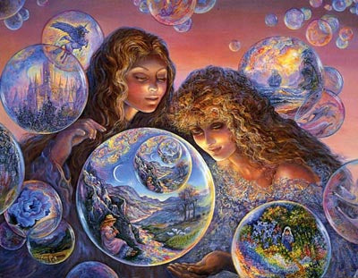 Bubble World by Josephine Wall | 24 x 36 Fine Art Print