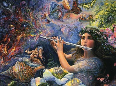 Enchanted Flute by Josephine Wall | 24 x 36 Fine Art Print