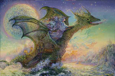Dragon Ship by Josephine Wall | 24 x 36 Fine Art Print
