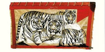 Tiger Trio by Rolf Knie | 9 x 19 3/4 Fine Art Print