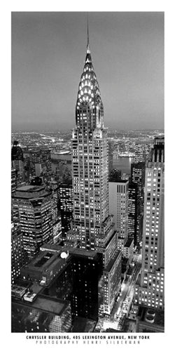 Chrysler Building by Henri Silberman | 19 3/4 x 9 Fine Art Print