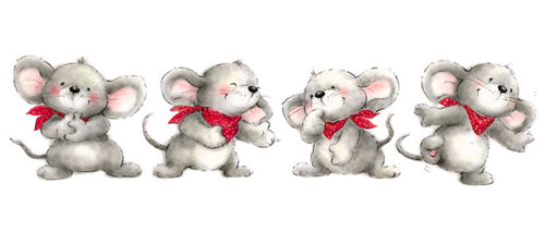 Animal Fun Time II by Makiko | 9 x 19 3/4 Fine Art Print