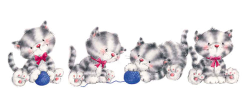 Animal Fun Time III by Makiko | 9 x 19 3/4 Fine Art Print