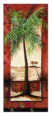 Bay of Palms I by Natalie Armstrong | 19 3/4 x 9 Fine Art Print