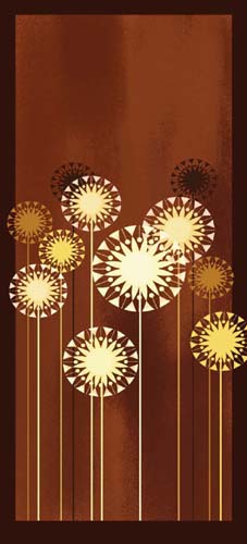 Crystal Flowers III by Martin Irish | 19 3/4 x 9 Fine Art Print