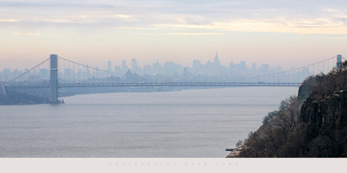 George Washington Bridge at Dawn by Hank Gans | 9 x 19 3/4 Fine Art Print