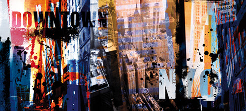 Downtown, NYC by Don Carlson | 9 x 19 3/4 Fine Art Print