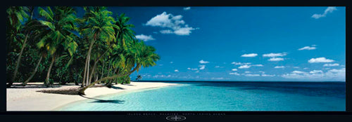 Framed Art Island Beach, Maldives, North Indian Ocean by Kenrou Kimura
